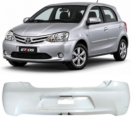 Parachoque Traseiro Etios Hatch 2012 a 2016 Branco DETALHE