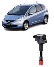 BOBINA IGNIÇÃO FIT 1.4 2004 A 2008 TRASEIRA