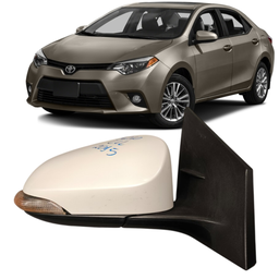 Retrovisor Direito Corolla 2015 a 2019 Branco C/Pisca 5 Pino