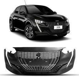 Para choque Dianteiro 208 2020 2024 COM GRADE E FRISO
