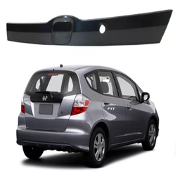 Moldura Preto Tampa Traseira Fit 2009 a 2014 Sem Emblema 