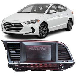 Central Multimidia Com Moldura Elantra 2017 2018 2019