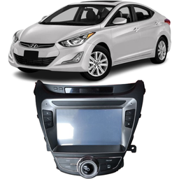Central Multimidia Com Moldura Elantra 2012 2013 a 2016 Com Chicote