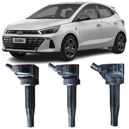 Jogo 3 Bobinas Ignicao HB20 20 a 24 Creta 17 a 24 1.0 Turbo