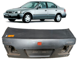 TAMPA TRASEIRA COM FURO CHAVE CIVIC 1999 2000 PRATA
