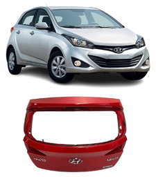 TAMPA TRASEIRA S/FURO CHAVE HB20 HATCH 2013 A 2019 VERMELHO 