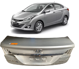 TAMPA TRASEIRA C/FURO  HB20 SEDAN 2013 A 2019 PRATA DETALHE