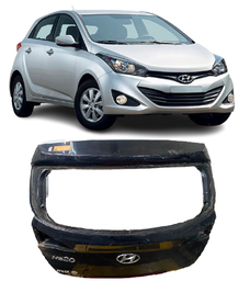 Tampa Traseira S/ Furo Chave HB20 Hatch 2012 a 2019 Preto