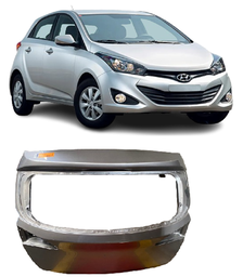 TAMPA TRASEIRA S/FURO CHAVE HB20 HATCH 2013 A 2019 PRATA