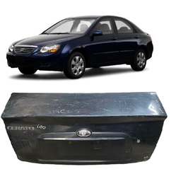 TAMPA TRASEIRA C\ FURO CHAVE CERATO 2006 A 2008 PRETO 