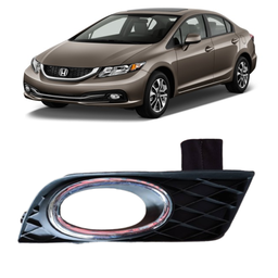 Grade Moldura Milha Direito Civic 2012 2013 2014 2015 2016