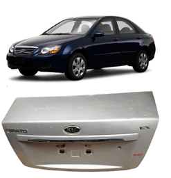 TAMPA TRASEIRA C\ FURO CHAVE CERATO 2006 A 2008 PRATA 