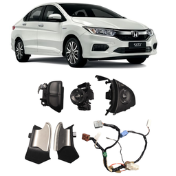 Kit Botao Controle Volante City 2015 2016 a 2021 C/ Chicote