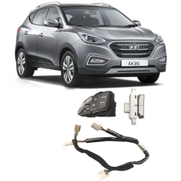 Kit Botao Controle Volante Ix35 2010 2011 a 2022 C/ Chicote