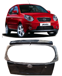 Tampa Traseira Picanto 2009 a 2011 Preto 