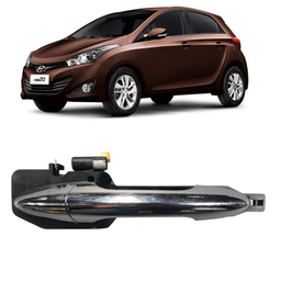 MACANETA EXTERNA DIANTEIRA DIREITA HB20 2012 A 2019 CROMADO