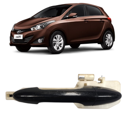 Macaneta Externa Traseira Esquerda HB20 2012 a 2019 Preto