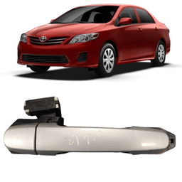 Macaneta Externa Traseira Direita Corolla 2009 a 2014 Prata