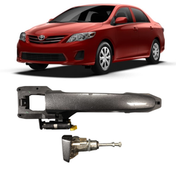 Macaneta Externa Motorista Corolla 2009 a 2014 C/Miolo Cinza