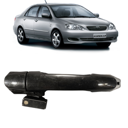 MACANETA EXTERNA TRASEIRA ESQUERDA COROLLA 2003 A 2008 PRETO