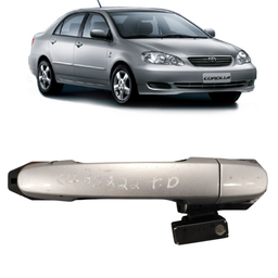 Macaneta Externa Traseira Direita Corolla 2003 a 2008 Prata