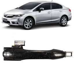 Macaneta Externa Traseira Direita Civic 2012 a 2016 Preto