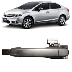 Macaneta Externa Traseira Esquerda Civic 2012 a 2016 Cinza