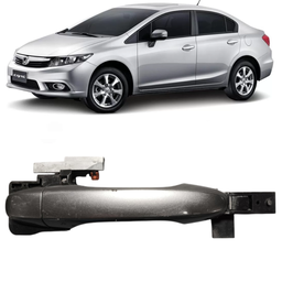 Macaneta Externa Dianteira Direita Civic 2012 a 2016 Cinza