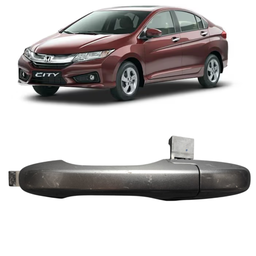 Macaneta Externa Traseira Esquerda City 2009 a 2014 Prata