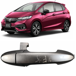 MACANETA EXTERNA TRASEIRA DIREITA FIT 2015 2016 A 2021 PRATA