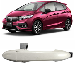 MACANETA EXTERNA TRASEIRA DIREITA FIT 2015 A 2021 BRANCO