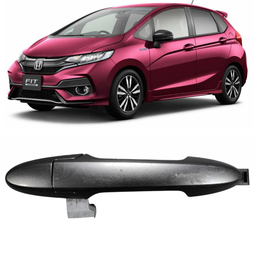 Macaneta Externa Traseira Esquerda Fit 2015 a 2021 Cinza