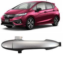 Macaneta Externa Dianteira Direita Fit 2015 a 2021 Prata