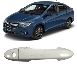 Macaneta Externa Motorista City 2015 a 2021 S/ Miolo Branco