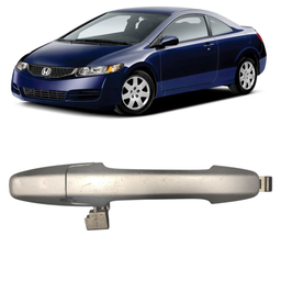 MACANETA EXTERNA TRASEIRA ESQUERDA CIVIC 2007 A 2011 PRATA
