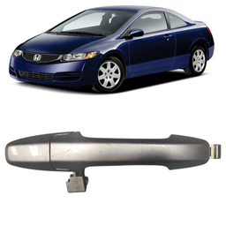 MACANETA EXTERNA TRASEIRA ESQUERDA CIVIC 2007 A 2011 CINZA