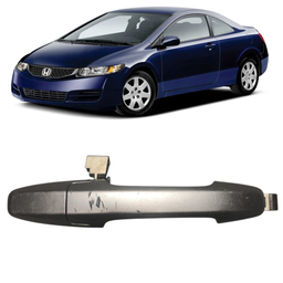 Macaneta Externa Dianteira Direita Civic 2007 a 2011 Chumbo