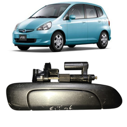 MACANETA EXTERNA TRASEIRA DIREITA FIT 2003 A 2008 CINZA