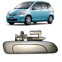 MACANETA EXTERNA TRASEIRA DIREITA FIT 2003 A 2008 PRATA