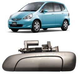 MACANETA EXTERNA TRASEIRA ESQUERDA FIT 2003 A 2008 PRATA