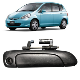 MACANETA EXTERNA DIANT DIREITA FIT 2003 A 2008 CINZA S/MIOLO