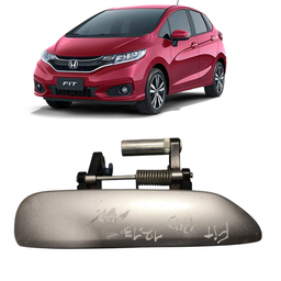 MACANETA EXTERNA TRASEIRA DIREITA FIT 2009 A 2014 PRATA