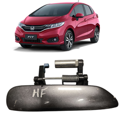 MACANETA EXTERNA TRASEIRA DIREITA FIT 2009 A 2014 CINZA