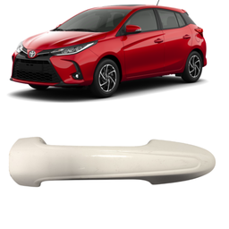 MACANETA EXTERNA PORTA DIREITA YARIS 2019 2020 A 2024 BRANCO