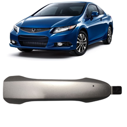 MACANETA EXTERNA PORTA ESQUERDA CIVIC 2012 A 2016 PRATA