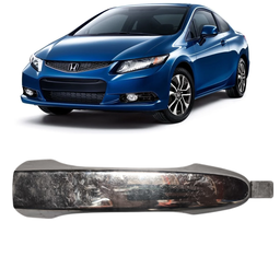 MACANETA EXTERNA PORTA ESQUERDA CIVIC 2012 A 2016 CROMADO