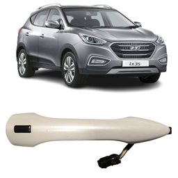 Macaneta Externa Motorista + Sensor Ix35 2010 a 2022 Branco