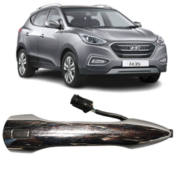 Macaneta Externa Motorista + Sensor Ix35 2010 a 2022 Cromado