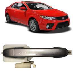 Macaneta Externa Traseira Esquerda Cerato 2009 a 2013 Cinza