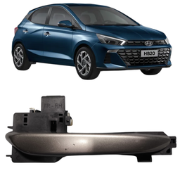 Macaneta Externa Dianteira Direita HB20 2020 a 2024 Cinza